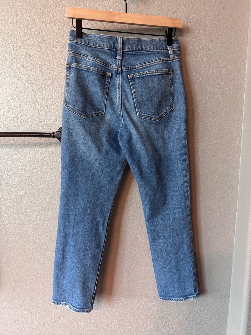 J.Crew Essential Straight Jeans Women’s 26 Medium Wash Ankle Cropped Stretch - Picture 4 of 14